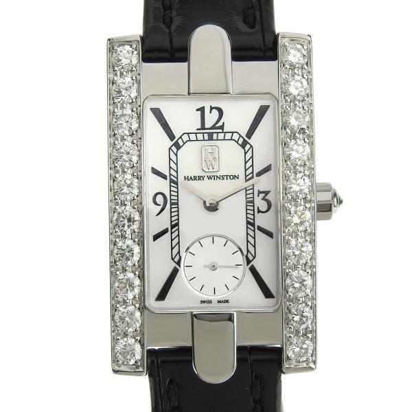 【本物保証】 超美品 ハリーウィンストン HARRY WINSTON アヴェニュー 310LQW スモールセコンド レディース クォーツ 電池 腕時計 スモセコベゼルダイヤ shop-takashimaya7_tk31a043036