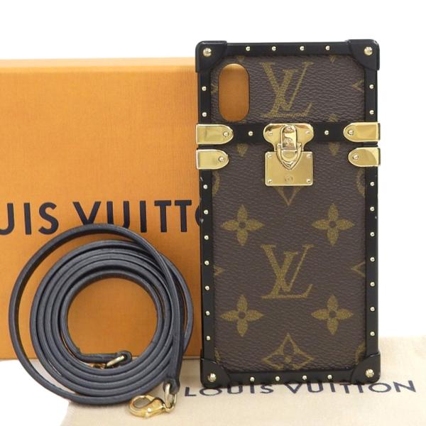 ルイヴィトン LOUIS VUITTON モノグラム アイトランク スマホケース iPhoneX iPhone10 M62618 箱・布袋付 本物保証