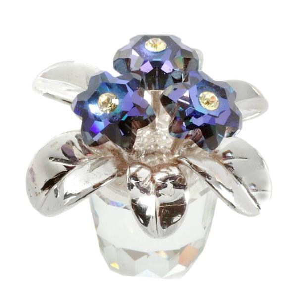 SWAROVSKI（スワロフスキー） 置物 鉢植え 花 フラワー クリスタル