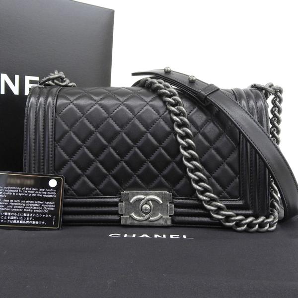 BOY CHANEL シャネル ボーイシャネル25 ショルダーバッグ シルバー金具