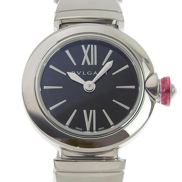 【本物保証】 箱・保付 新品同様 ブルガリ BVLGARI ピッコラ ルチェア レディース クォーツ 電池 腕時計 黒文字盤 LU23S 希少 レア shop-takashimaya7_tkh22b0325021