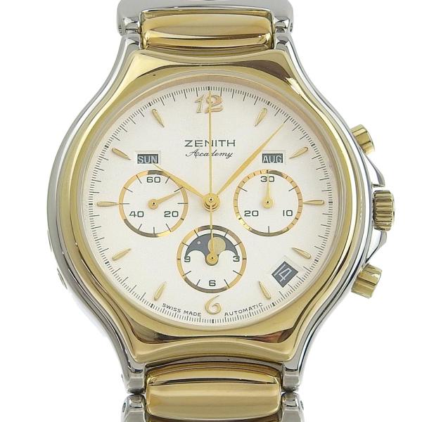 【本物保証】 保付 新品同様 ゼニス ZENITH アカデミー エルプリメロ ムーンフェイズ トリプルカレンダー 自動巻き 腕時計 2022/08 OH済 shop-takashimaya7_tkh22b0526019