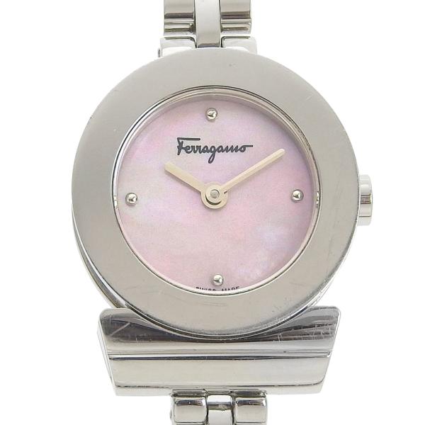 【本物保証】 布袋・箱・保付 サルヴァトーレ フェラガモ SALVATORE FERRAGAMO 腕時計 シェル文字盤 ガンチーノ ガンチーニ FBF070017 shop-takashimaya7_tkh22b1214002
