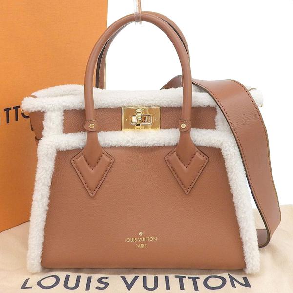 ルイヴィトン LOUIS VUITTON オンマイサイドPM ファー 2WAY バッグ