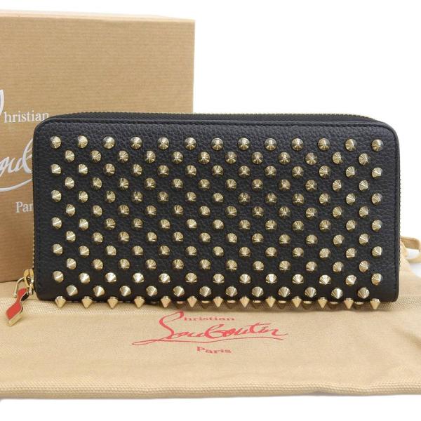 【正規店購入・未使用品】クリスチャンルブタン 長財布 パネトーネ スタッズ 黒 Christian Louboutin 【Christian louboutin】クリスチャン