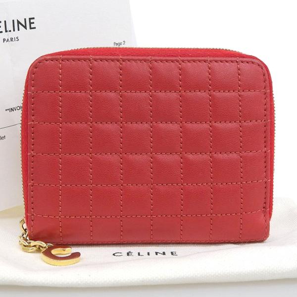 CELINE ラウンドコインケース ダークブラウン 中古・古着通販】CELINE (セリーヌ) コインケース ブラウン