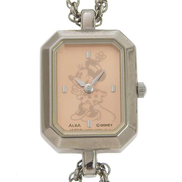 さらに値下げアルバ　ミニーウォッチ　新品　電池交換済 新品電池交換/稼働品】SEIKO/ALBA ミニーマウス ホログラム腕時計