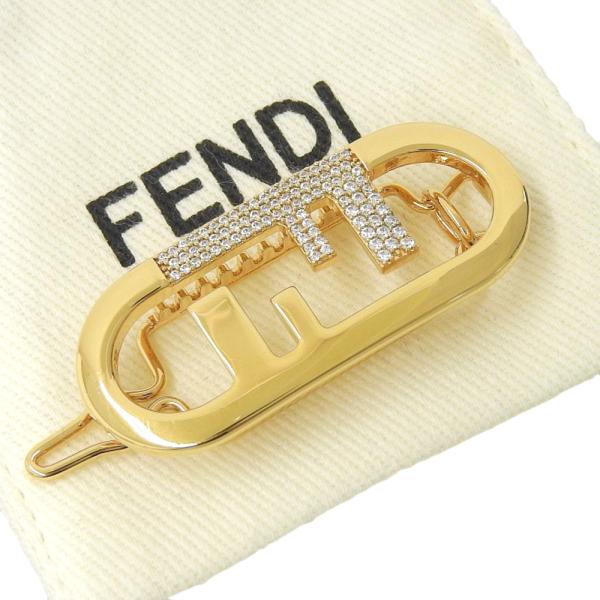 FENDIヘアアクセサリー FENDI】Brown silk FF-motif knot headband【ランク:A】 (FENDI
