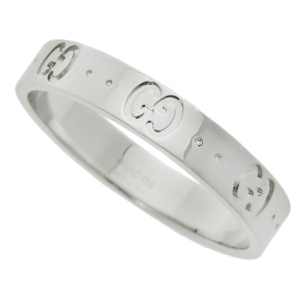【美品】グッチ アイコン インターロッキングG 18K リング 指輪 21号 GUCCI グッチ インターロッキングG リング アイコンリング 指輪