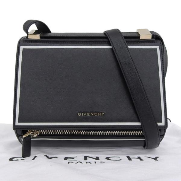 ジバンシー GIVENCHY パンドラボックス ロゴ ショルダーバッグ レザー 