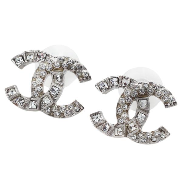 シャネル　Cマーク　ピアス CHANEL シャネル ココマーク ロゴ ピアス B14C ラインストーン