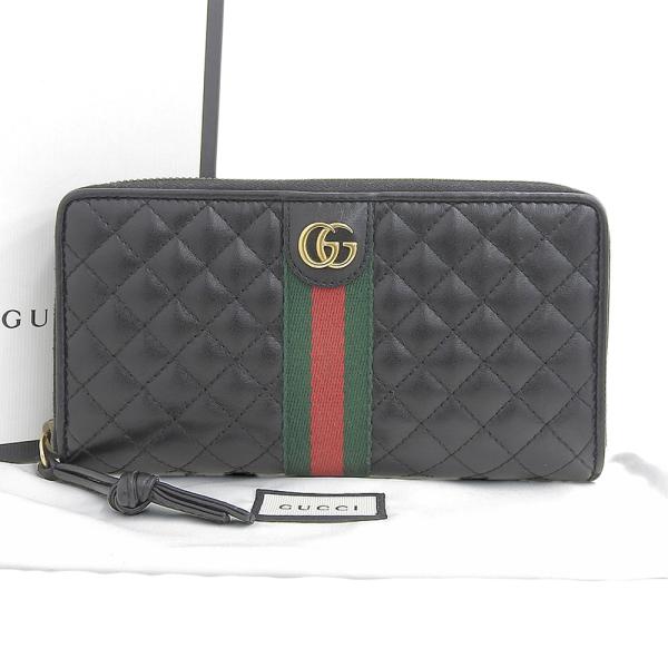 309✨極美品✨グッチ オフィディア 二つ折り財布 GGマーモント シェリー 黒 GUCCI グッチ 二つ折り財布 GGマーモント シェリーライン ブラック