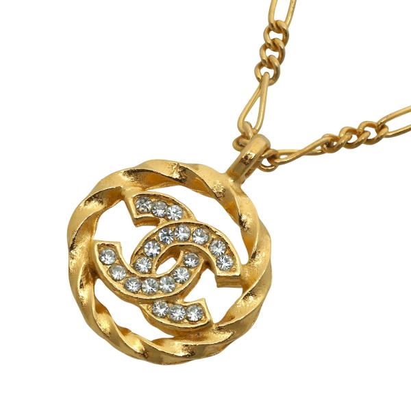 CHANEL シャネル ココマーク ネックレス 3438刻印 GP ライン