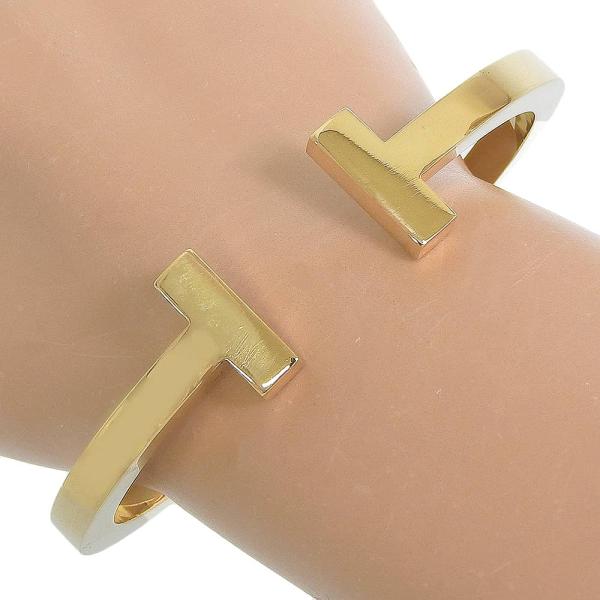 Tiffany T ティファニー TIFFANY & Co. 27.3g Tスクエアバングル K18YG