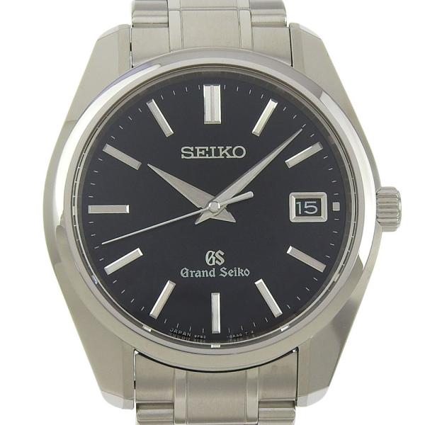 【本物保証】 箱・保付 新品同様 グランドセイコー SEIKO ヘリテージコレクション デイト 4J52 0AC0 STGF373 黒文字盤 16Pダイヤ SS SEIKO（セイコー） 新品同様 グランドセイコー ヘリテージコレクション