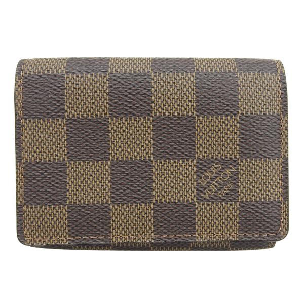 【本物保証】 超美品 ルイヴィトン LOUIS VUITTON ダミエ アンヴェロップ カルトドゥ ヴィジット N62920 エベヌ 名刺入れ カードケース アンヴェロップ ルイヴィトン LOUIS VUITTON ダミエ カルトドゥ