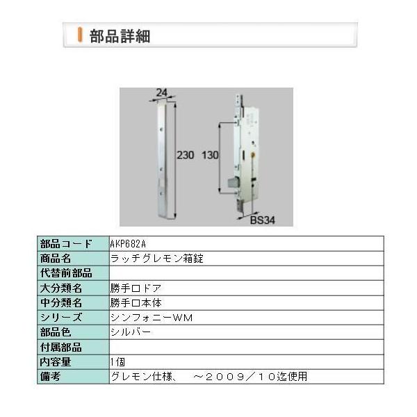 LIXIL 【AKP682】 LIXIL・リクシル【旧トステム】勝手口ドア
