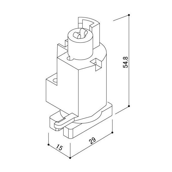 HH2K37226 YKK 浴室折戸 下戸車・ストッパー下戸車（可動部右用