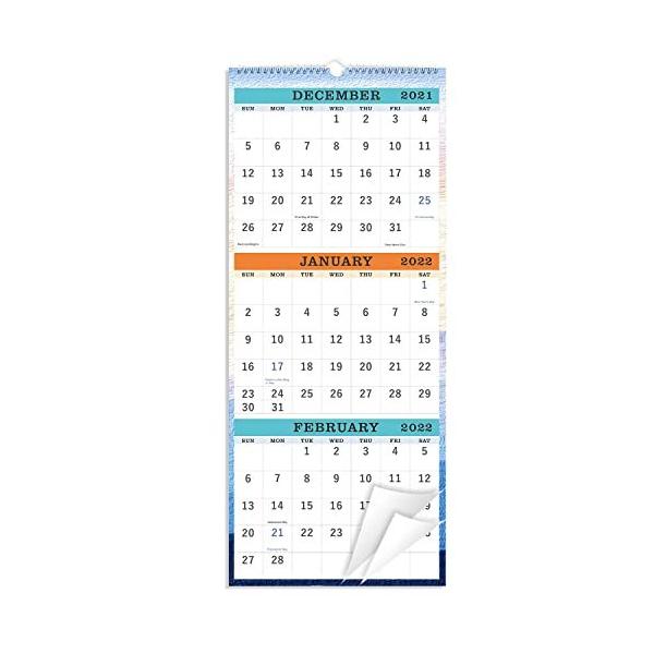 21年 壁掛けカレンダー 3か月表示 縦型カレンダー カレンダー プランナー 21年 11インチ X 26インチ 大 平ら 21年1月 Ep0l63twhc Cosbrapim Com Br