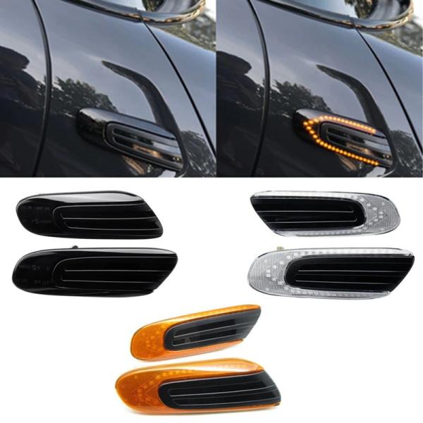 ミニクーパー F55 F56 F57 2014-2017用 LEDダイナミックサイドマーカー ターン信 外装 カーアクセサリー
