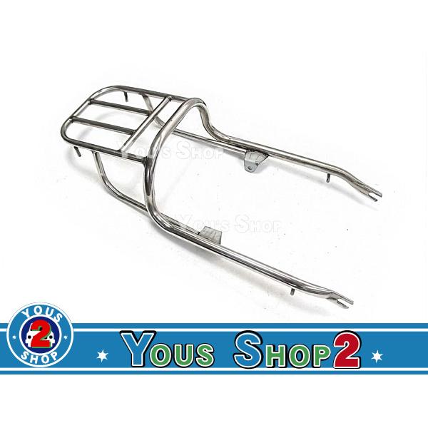 リアキャリア スズキ GN125 メッキ シルバー グリップ : yy000009194 