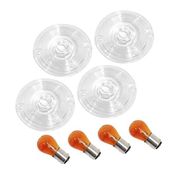 ю 【メール便】 ハーレー 1986〜2001 ドームレンズ 純正タイプ