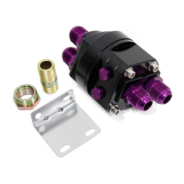 ю 【 汎用 】 オイルクーラー サンドイッチ ブロック 1個 [ AN8 ]×4