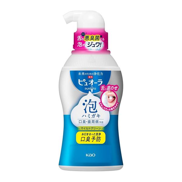 他サイト： ピュオーラ 泡で出てくるハミガキ マイルドタイプ 190ml 口臭/歯周病予防 [医薬部外品] (研磨剤無配合)の商品画像