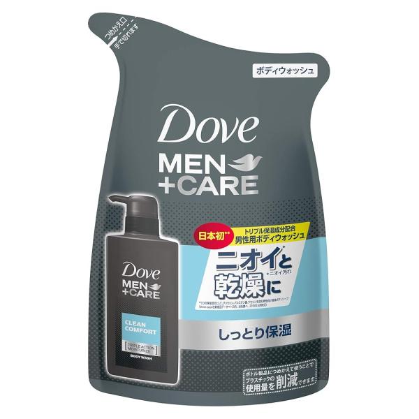 Dove ダヴ ダヴメン+ケア ボディウォッシュ クリーンコンフォート つめかえ用 ボディソープ 清潔感のあるシトラスフローラルの香り 320g