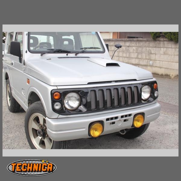 スズキ ジムニー グリル フロントカスタムグリル ABS製 ブラック塗装済