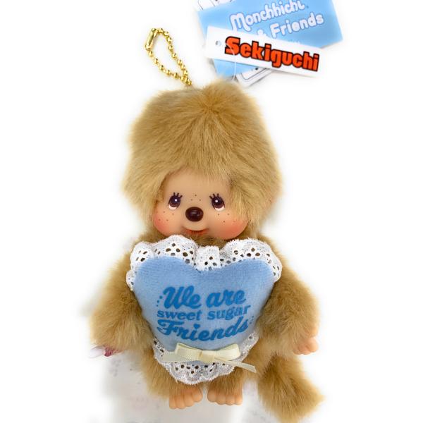 　スイートシュガーモンチッチハートが可愛い　キーチェーンぬいぐるみ