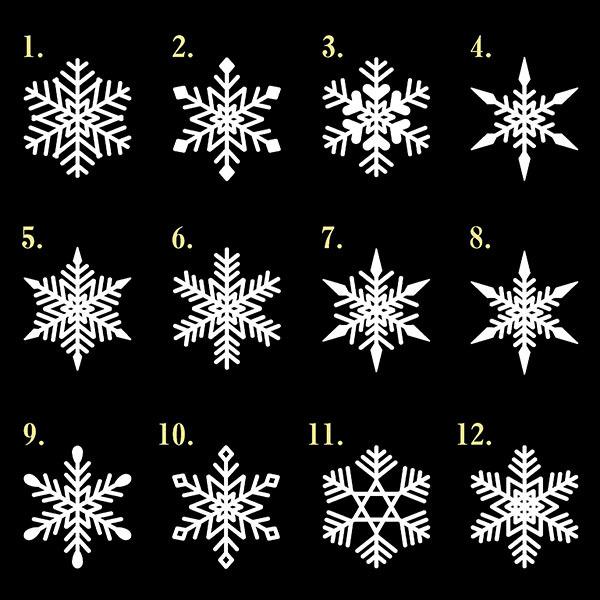 雪の結晶 カッティング ステッカー 1枚 デザイン・サイズ選択 カラー