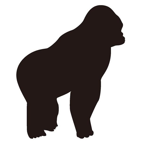 シルエットステッカー ゴリラ 1枚 全9色 スキージ付 カッティングステッカー アニマル 車 バイク ワンポイント 防水 Z4tyjbdsdg ピクトプレート通販ハートサイン 通販 Yahoo ショッピング