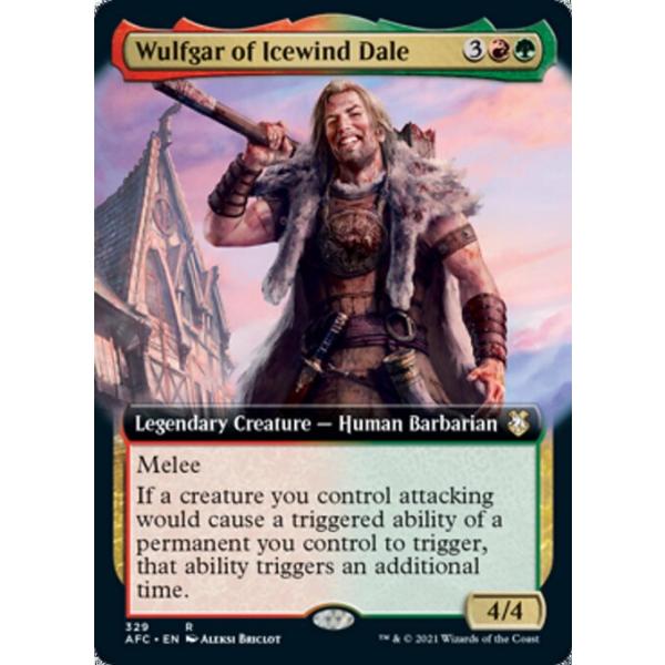 MTG ■金/英語版■ 《アイスウィンド・デイルのウルフガル/Wulfgar of Icewind Dale》▲拡張アート▲ フォーゴトン・レルム統率者 AFC