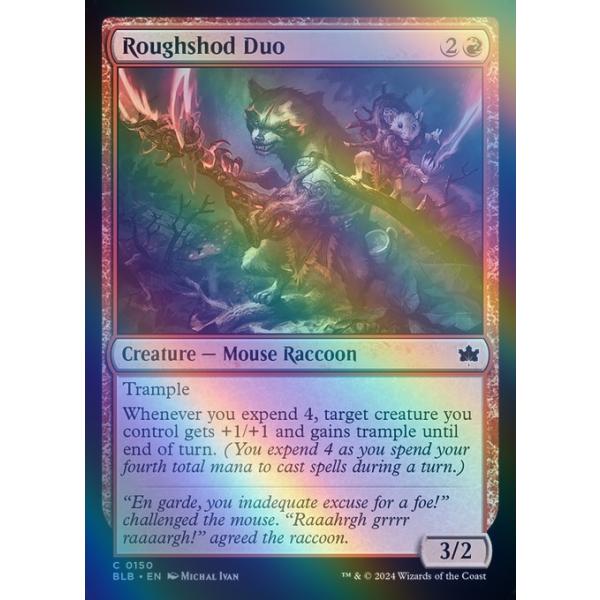 MTG ■赤/英語版■(150)《非道な二人組/Roughshod Duo》★FOIL★ ブルームバロウ BLB 赤C