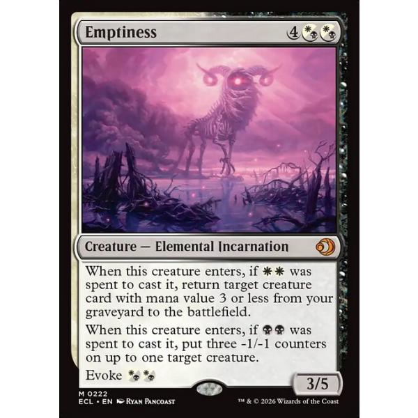 MTG □金/英語版□(222)《空虚/Emptiness》ローウィンの昏明 ECL 金R