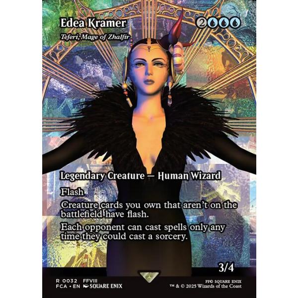 MTG ■青/英語版■ 《(032)《イデア・クレイマー/Edea Kramer》/《ザルファーの魔道士、テフェリー/Teferi, Mage of Zhalfir》継承史 FCA 青R