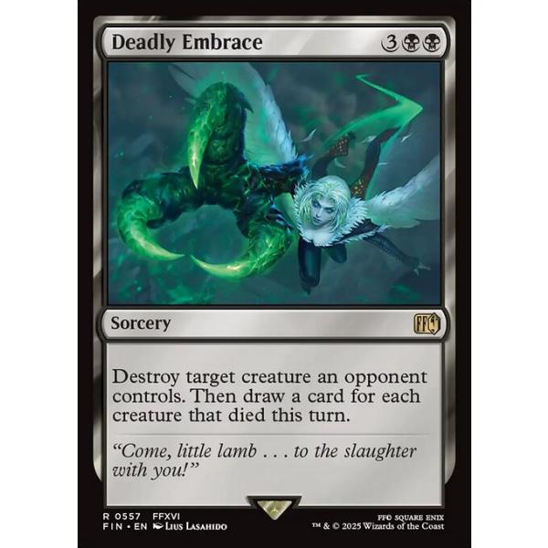 MTG ■黒/英語版■ 《(557)《ガルーダエンブレイス/Deadly Embrace》ファイナルファンタジー FIN 黒R