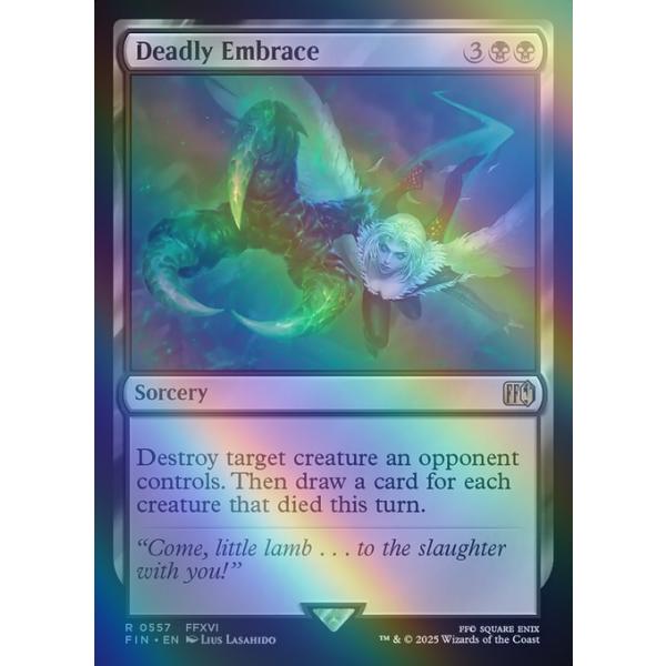 MTG ■黒/英語版■ 《(557)《ガルーダエンブレイス/Deadly Embrace》★FOIL★ ファイナルファンタジー FIN 黒R