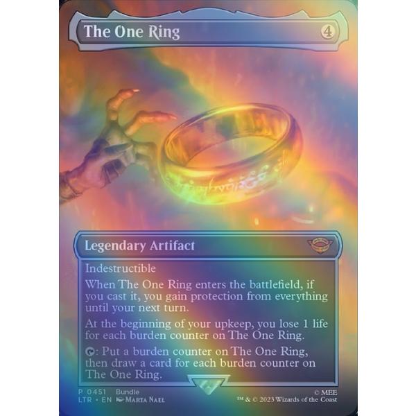 MTG □無/英語版□ 《一つの指輪/The One Ring》☆拡張アート MTG □無/英語版□ 《一つの指輪/The One Ring》☆拡張アート