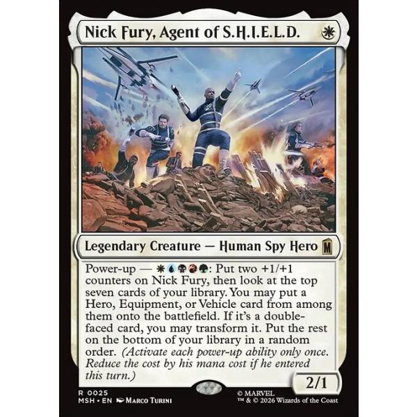 MTG ■白/英語版■(025)《S.H.I.E.L.D.のエージェント、ニック・フューリー/Nick Fury, Agent of S.H.I.E.L.D.》マーベル MSH 白R