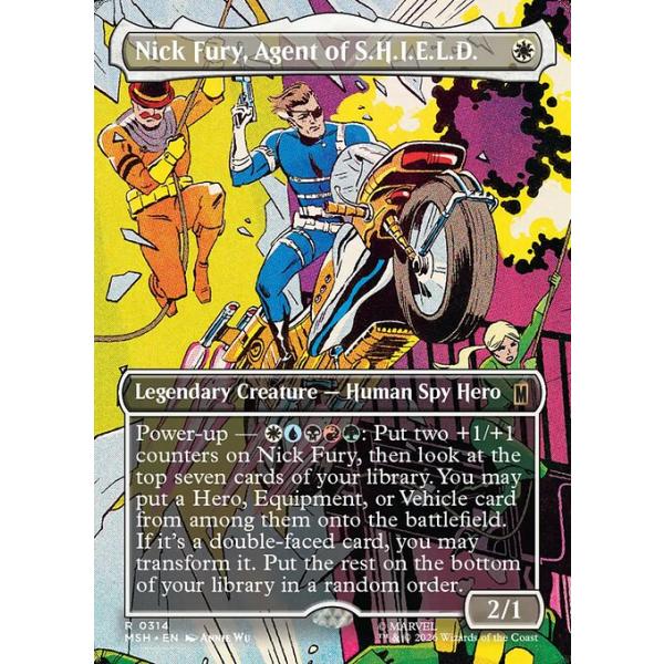 MTG ■白/英語版■(314)▲ボーダーレス▲《S.H.I.E.L.D.のエージェント、ニック・フューリー/Nick Fury, Agent of S.H.I.E.L.D.》マーベル MSH白R