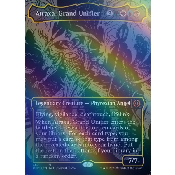 新しいブランド MTG 偉大なる統一者、アトラクサ オイルスリック版 1枚
