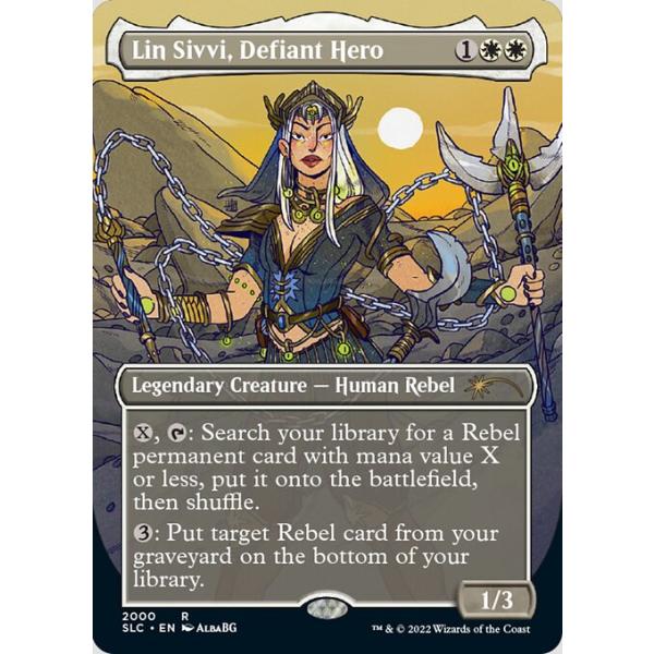 果敢な勇士、リン・シヴィー　英語版Foilサインド MTG □白/英語版□ 《果敢な勇士リン・シヴィー/Lin Sivvi, Defiant