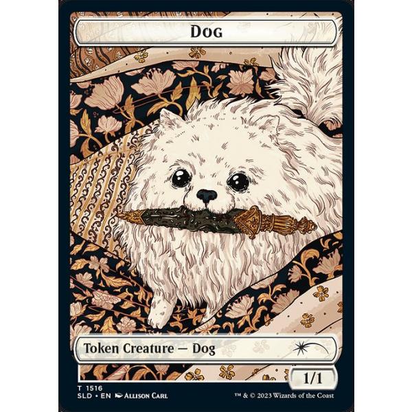 MTG □トークン/英語版□ (1516)《犬/猫トークン》☆FOIL☆ Raining