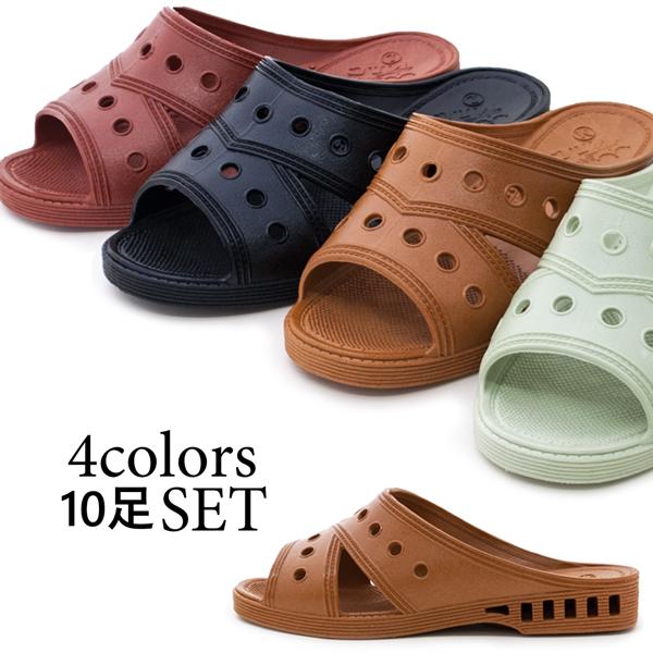 ニシベケミカル ダンヒル510 紳士 抗菌衛生サンダル 便所サンダル 公共施設 メンズ トイレサンダル 病院 学校 工場 玄関履き ベランダ 業務用 セット ブラック St ショップannie 通販 Yahoo ショッピング