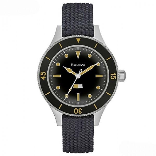 【超希少】ブローバ　ミルシップ　98A266 自動巻　極美品　ブラック BULOVA BULOVA【米海軍潜水隊 復刻モデル】ブローバ ミルシップ