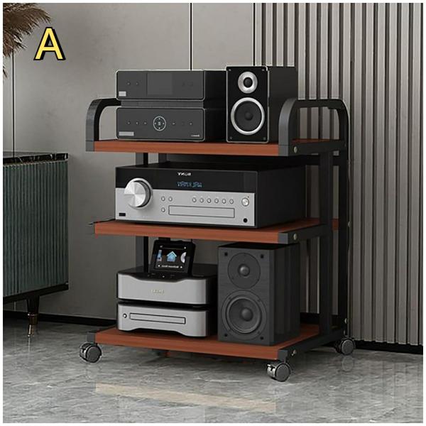 ? ?【 スピーカーラック仕様 】収納ラックは4色と3サイズ（3/4/5段）からお選びいただけます。製品の安全性と安定性を確保するために、より強力な耐荷重ブラケットを使用しています。? ?【 フレームと仕切り 】: 床置き型メディアキャビネ...