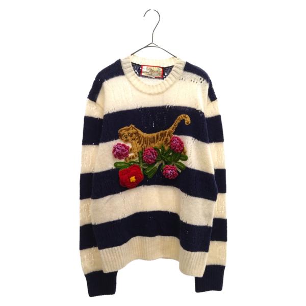 GUCCI グッチ TIGER EMBROIDERY KNIT 683896 タイガー エン