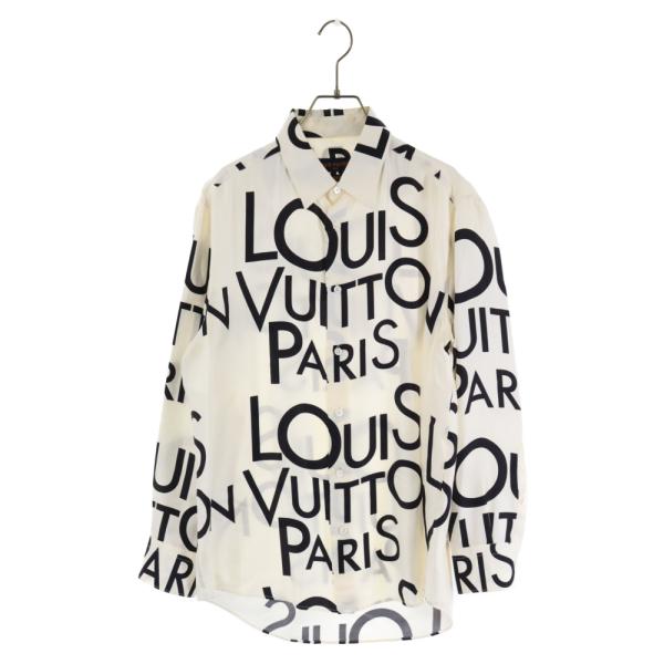 LOUIS VUITTON ルイヴィトン 19SS L/Sロゴシルク長袖シャツ LOUIS VUITTON ルイヴィトン 19SS L/Sロゴシルク長袖シャツ